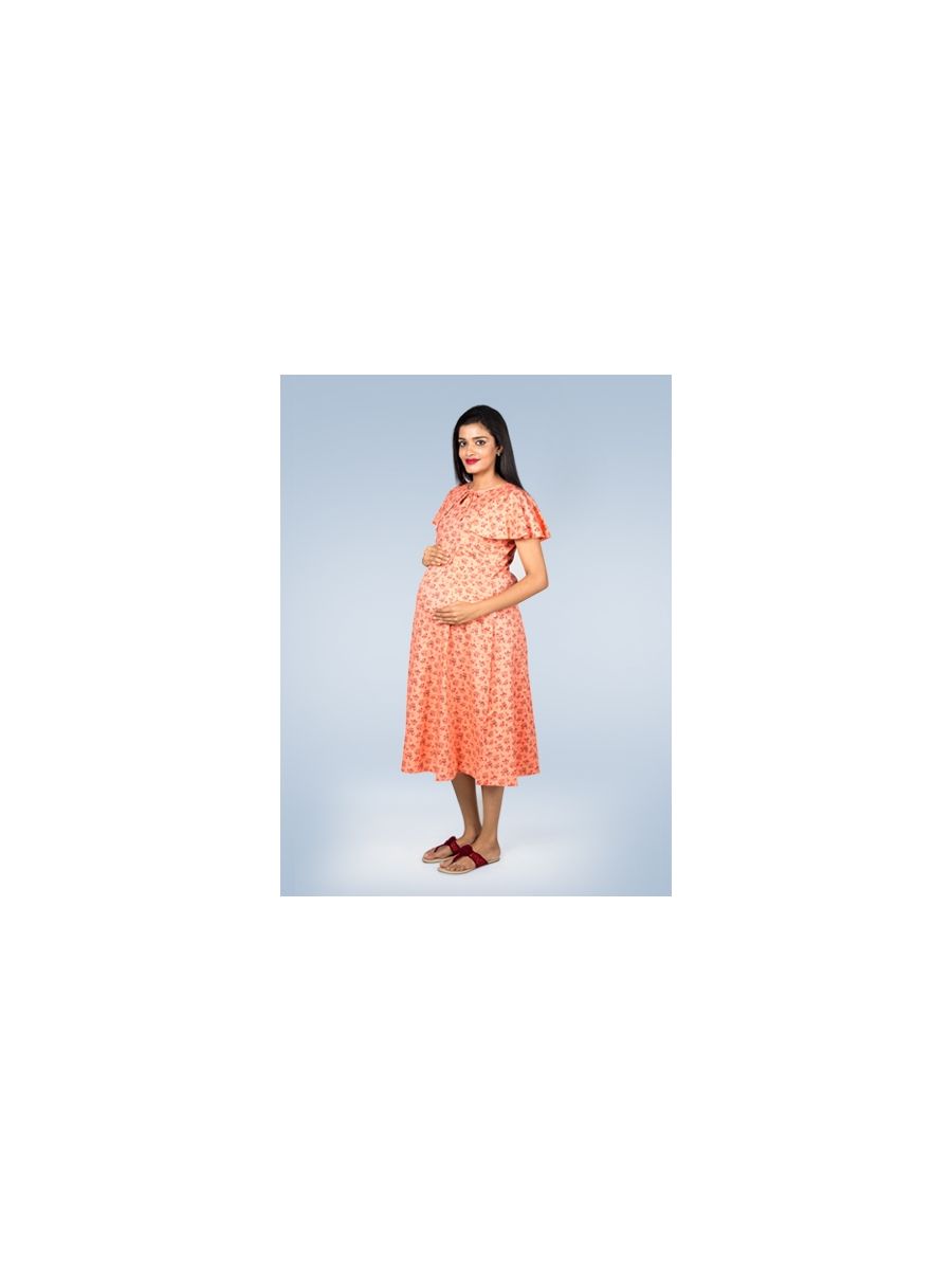 Maternity Nightie Short (Erin peach)