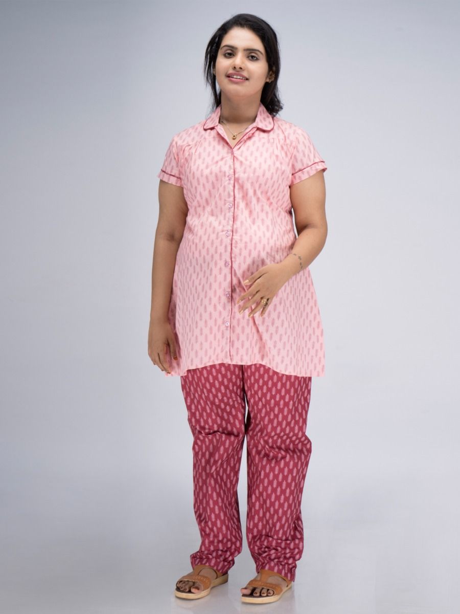 Nursing Pyjama Suits Zuri Pink