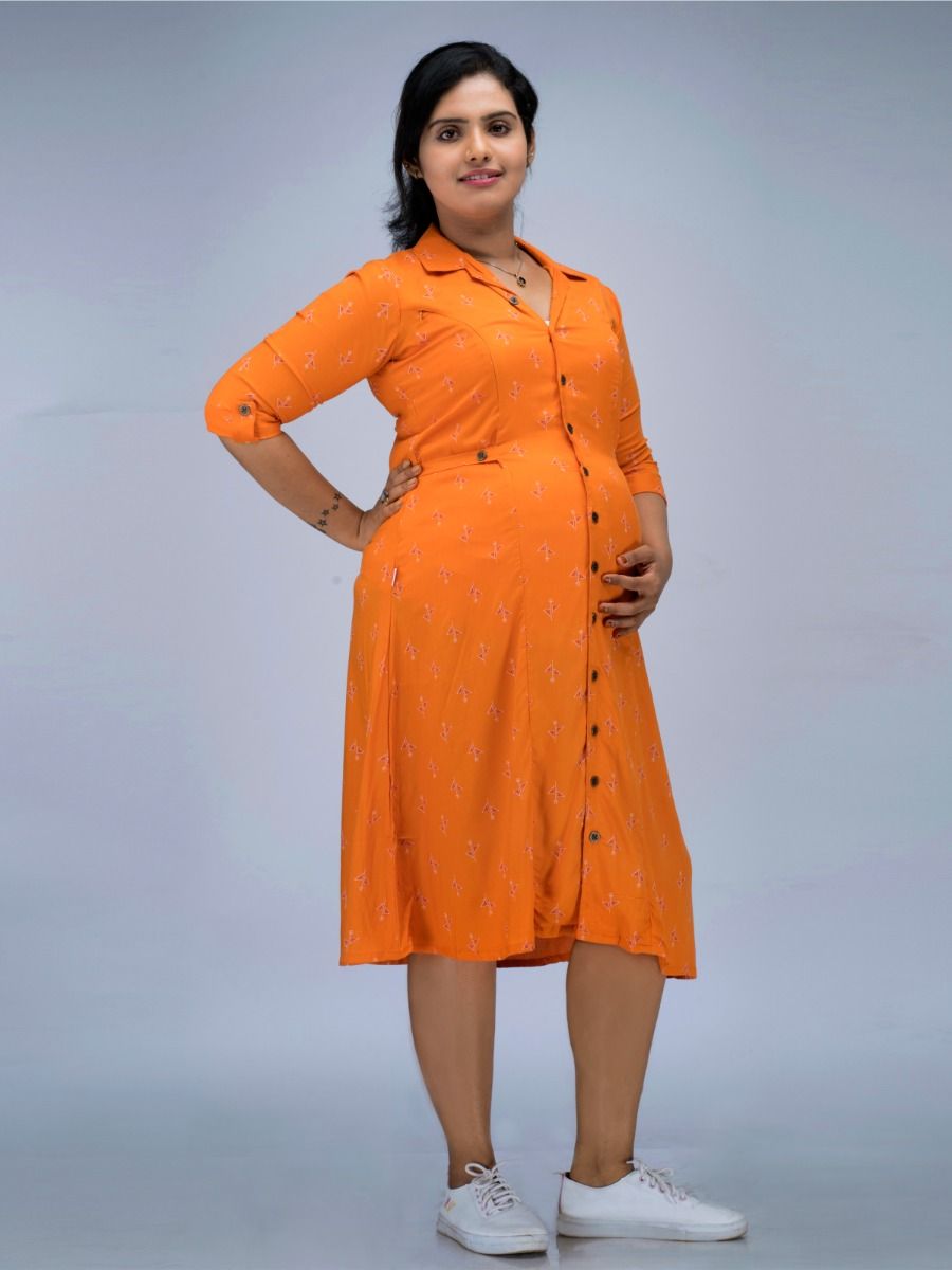 Maternity Top Sian Orange