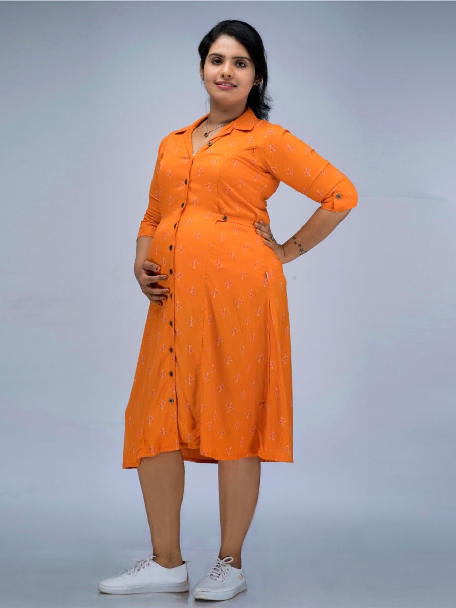 Maternity Top Sian Orange
