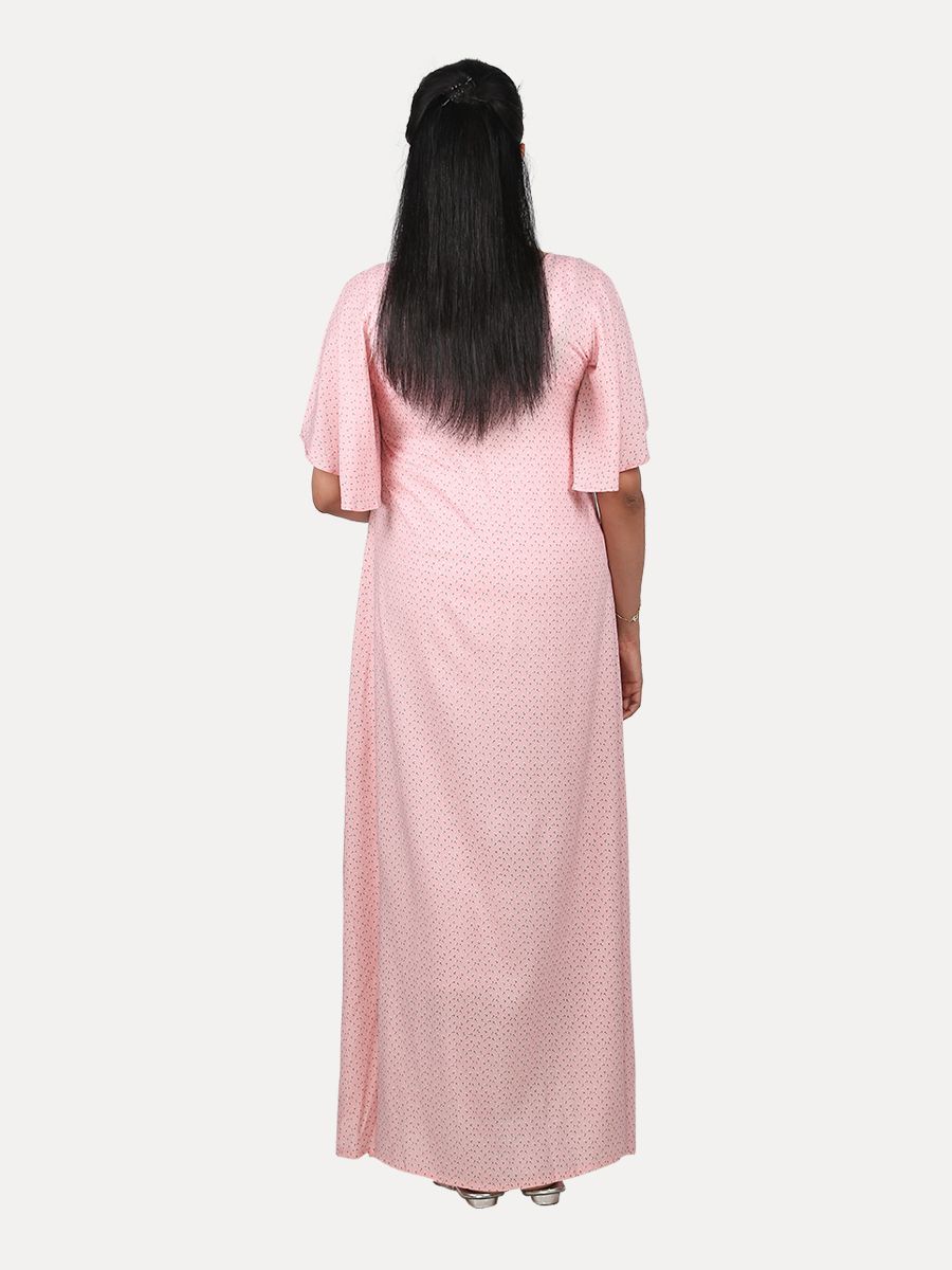 Maternity Nightie with FREE MASK(Tihu Pink)