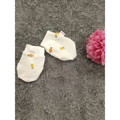 Baby Cap/ Mitten/ Bootie- Fruit Print