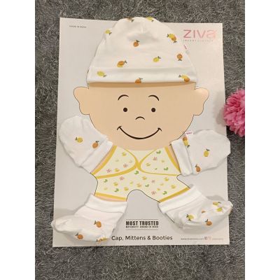 Baby Cap/ Mitten/ Bootie- Fruit Print