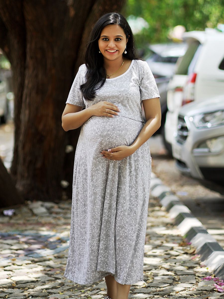 Maternity Short Zipless Dress-  Gilda L Ash