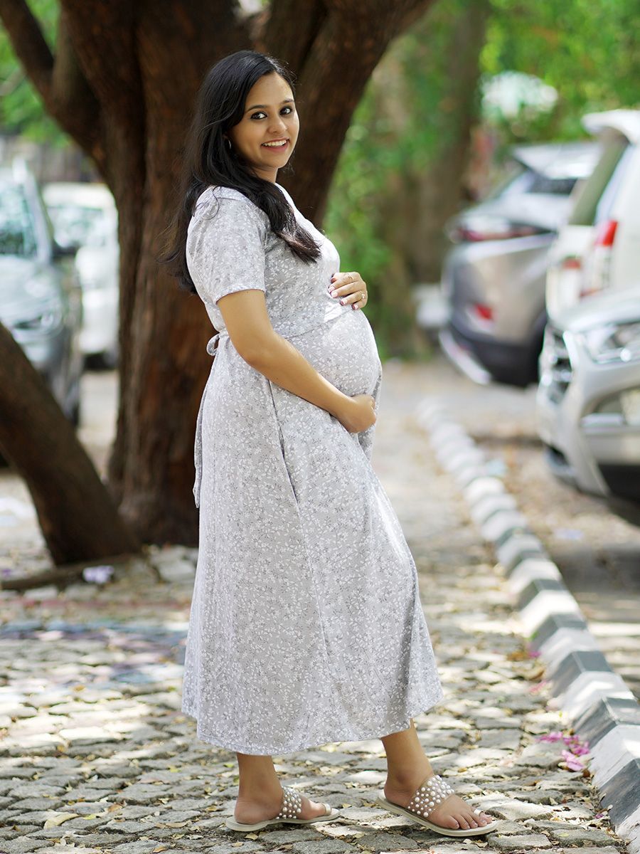 Maternity Short Zipless Dress-  Gilda L Ash