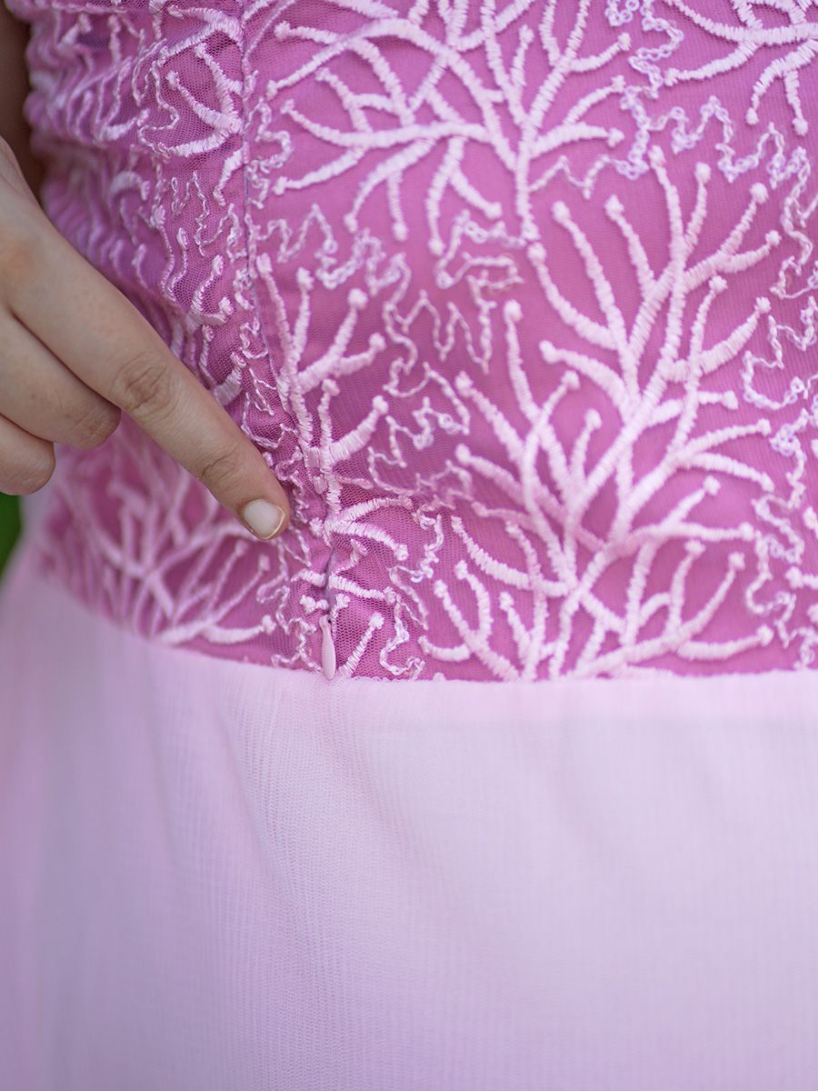 Baby Shower   Crushed net Gown- Pink