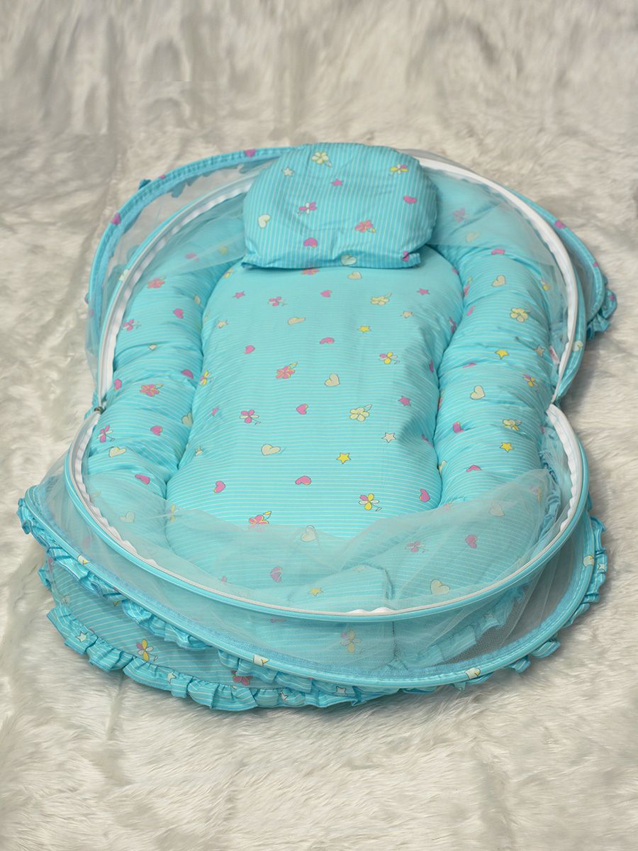 Ziva Net Bed/ Head Rest- Blue