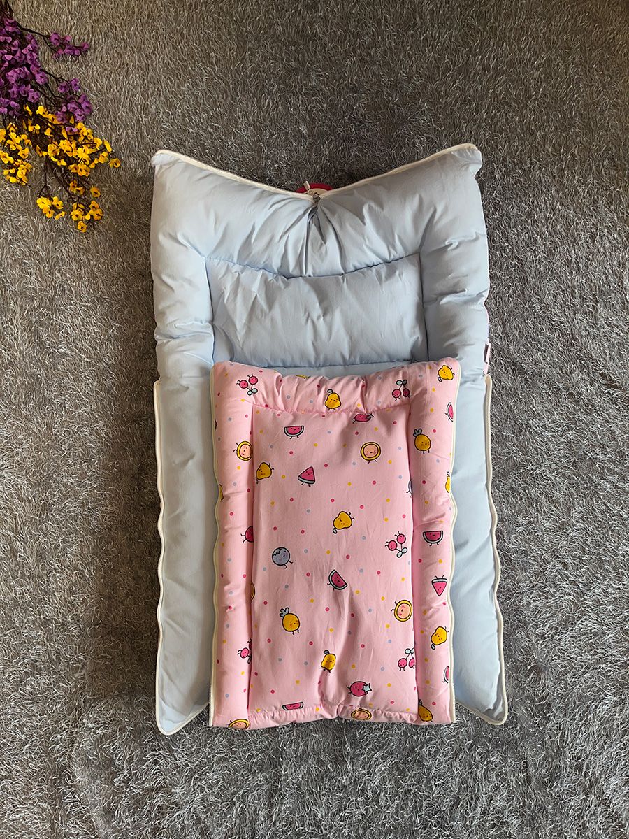 Double Shade Baby Bed Fruit Print