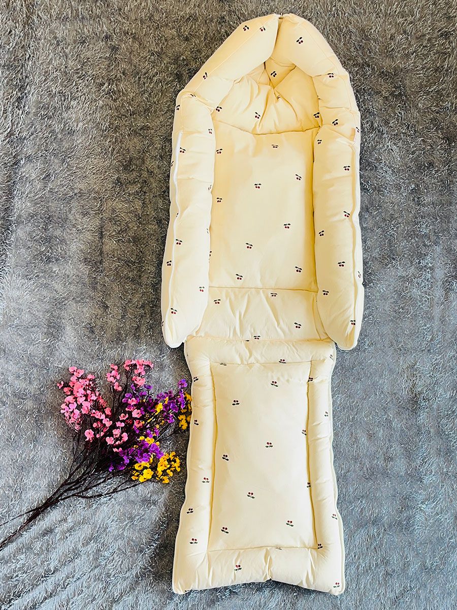 Premature Organic Baby Bed- Cherry Print