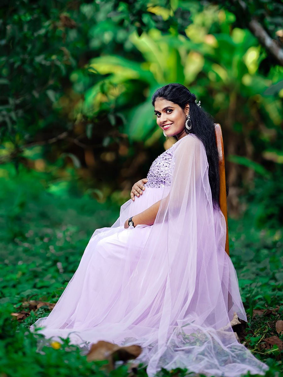 Baby Shower Dress Lavender Net