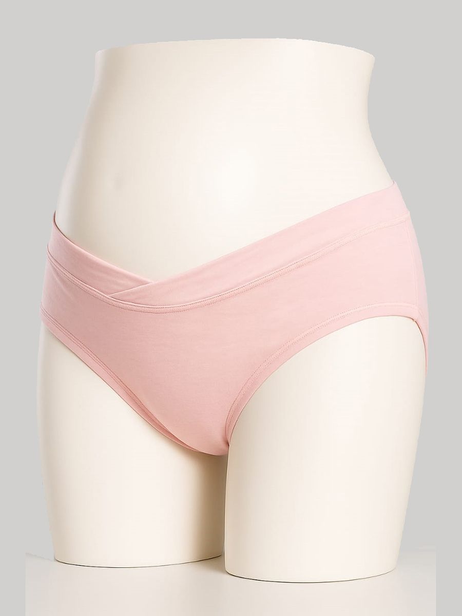 Maternity Low Waist Panty (LW Overlap Modal Peach)