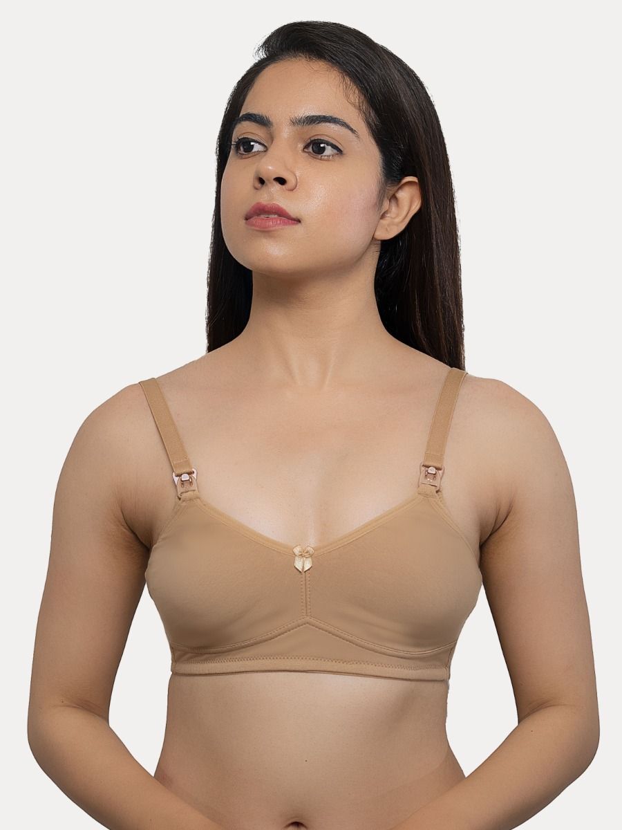 Feeding Bra (Ziva Double Layer Moulded Knit Dark Skin)