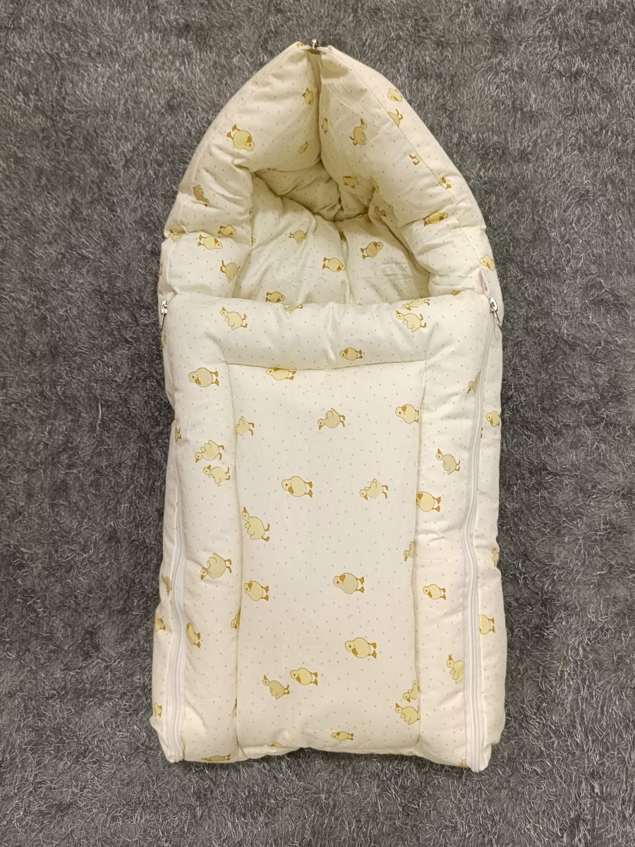 Premature Organic Baby Bed- Duck Offwhite