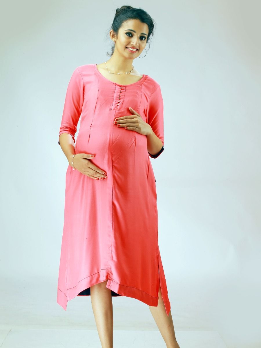 Nursing Top Pink Short Slit (Lax Pink)