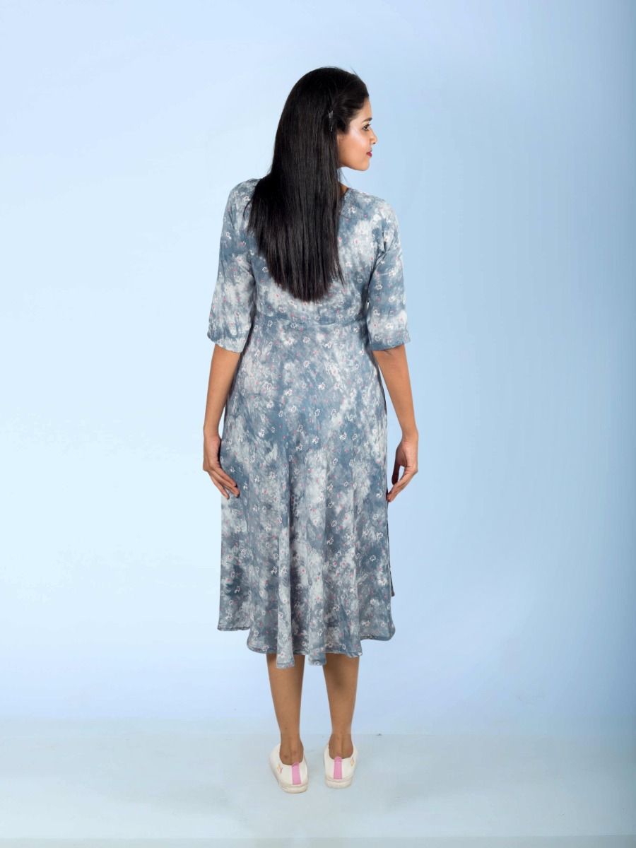 Maternity Midi Floral Dress (Pallavi)