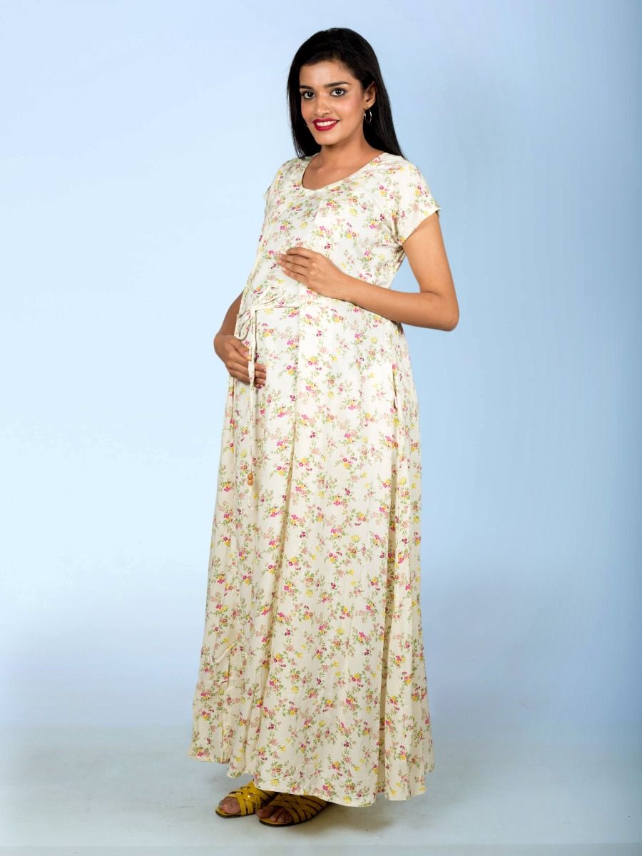 Maternity Nightie( Kayla cream)