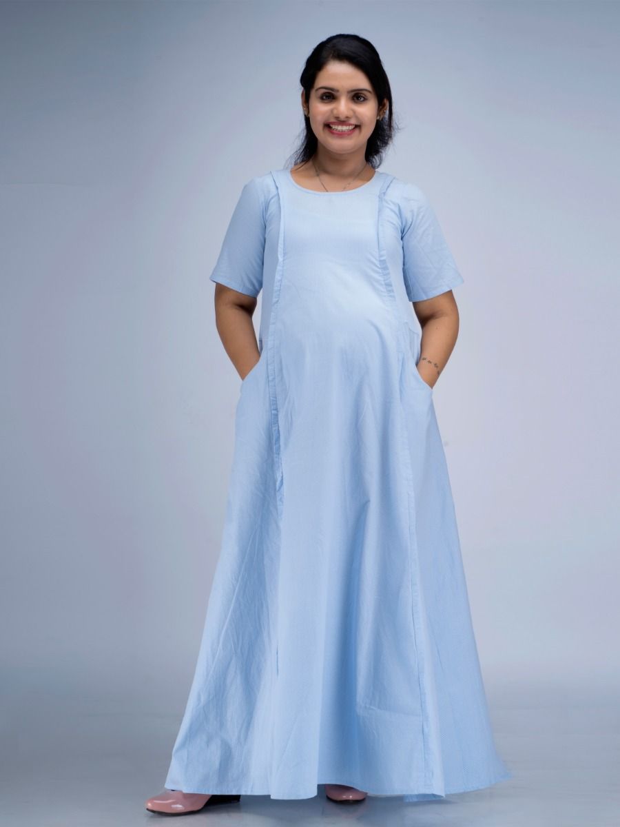 Nursing Nightie Bina Blue