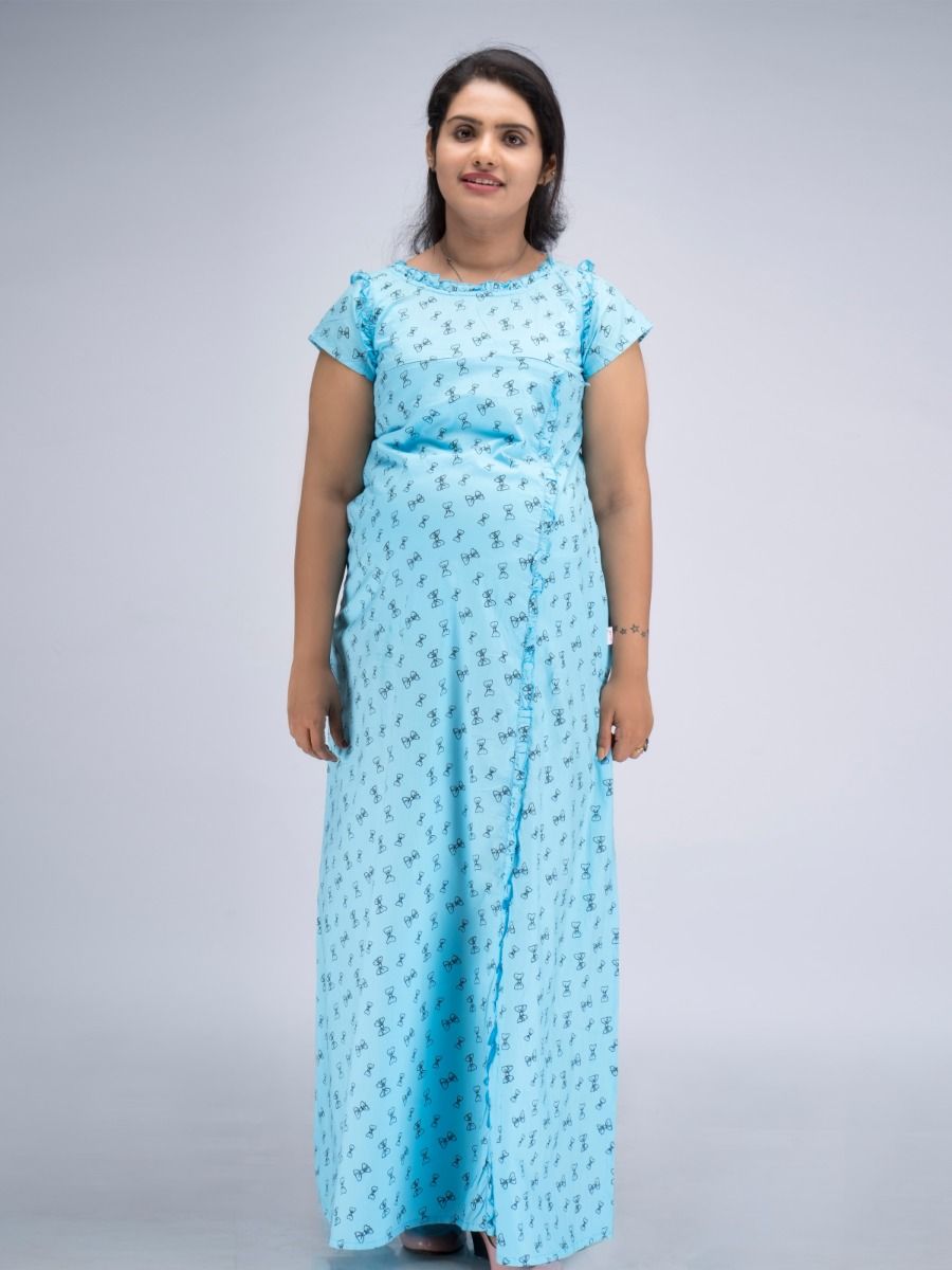 Maternity Nightie Hiya Blue