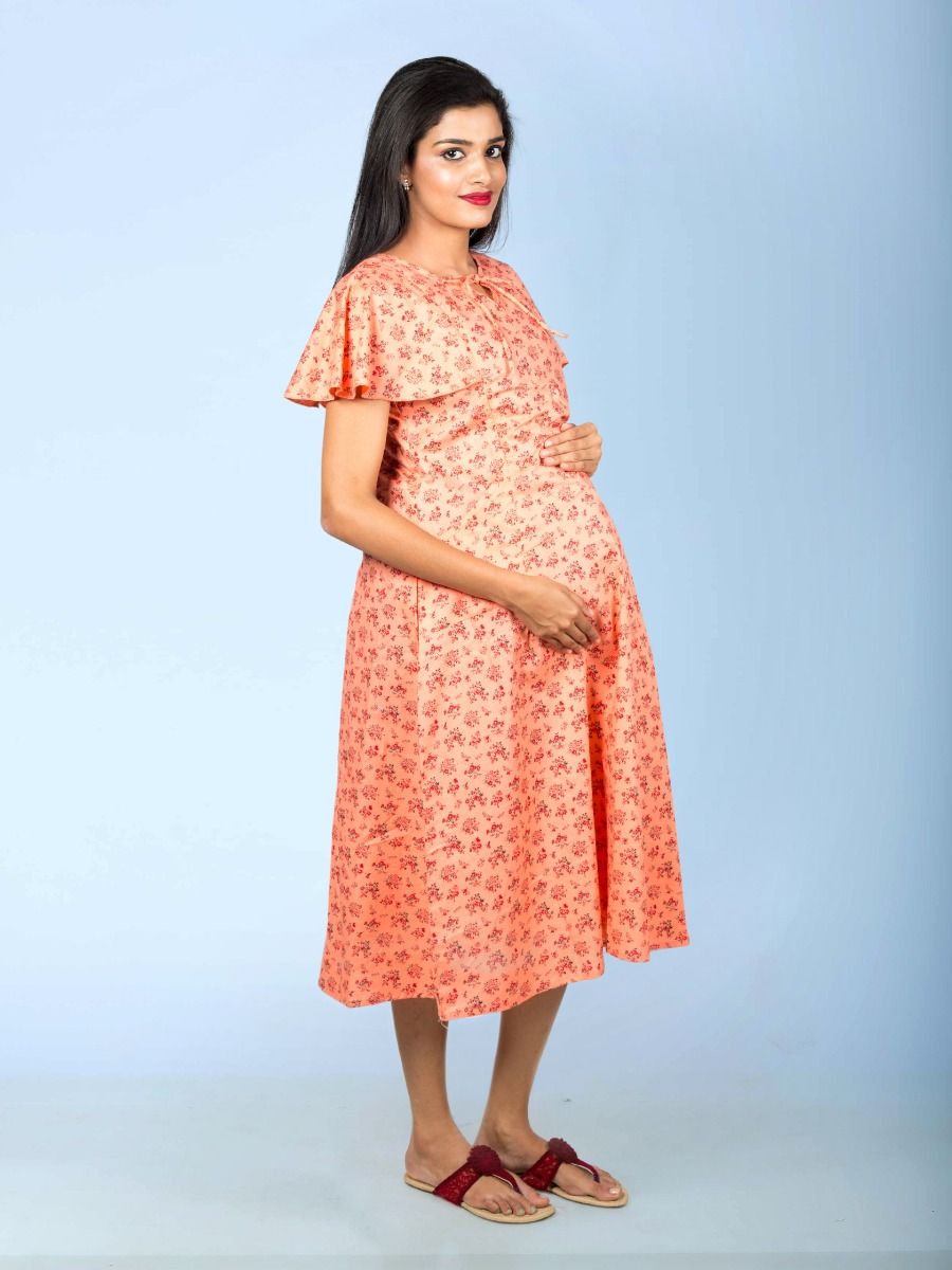Maternity Nightie Short (Erin peach)