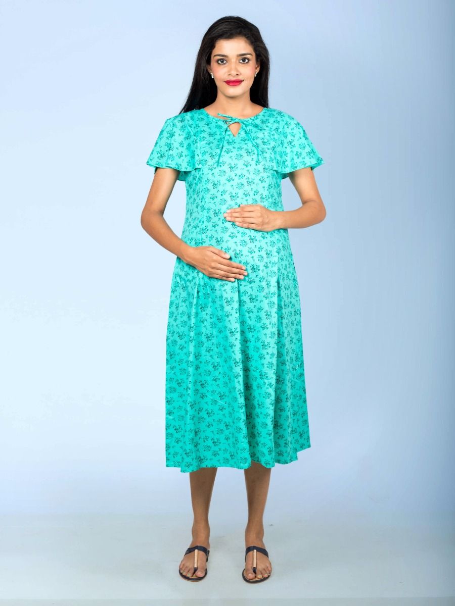 Maternity Nightie Short (Erin green)
