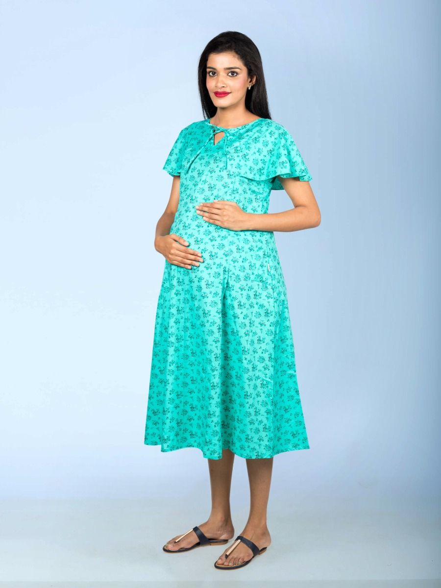 Maternity Nightie Short (Erin green)