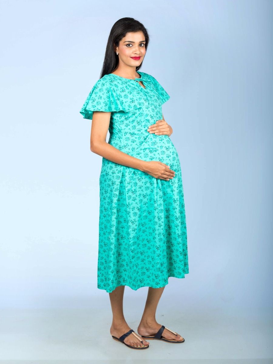 Maternity Nightie Short (Erin green)