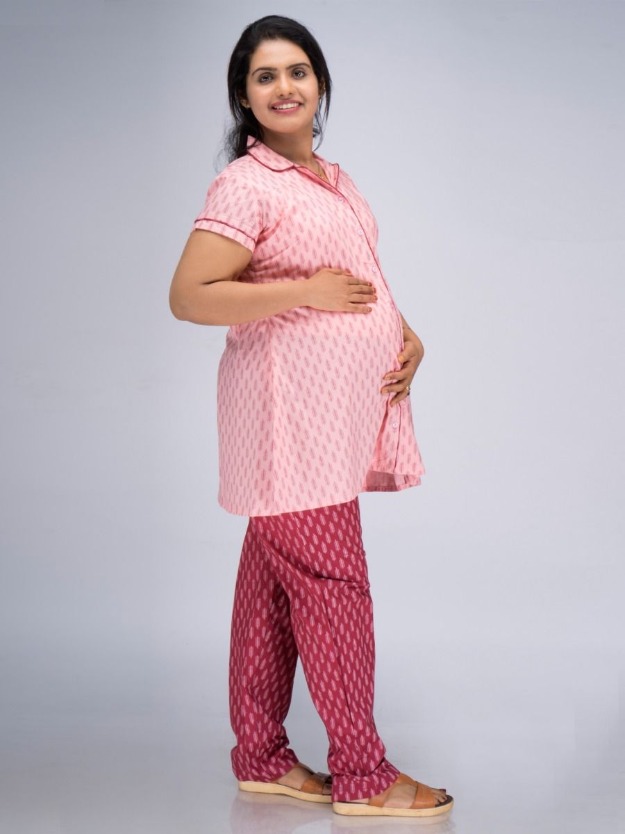 Nursing Pyjama Suits Zuri Pink
