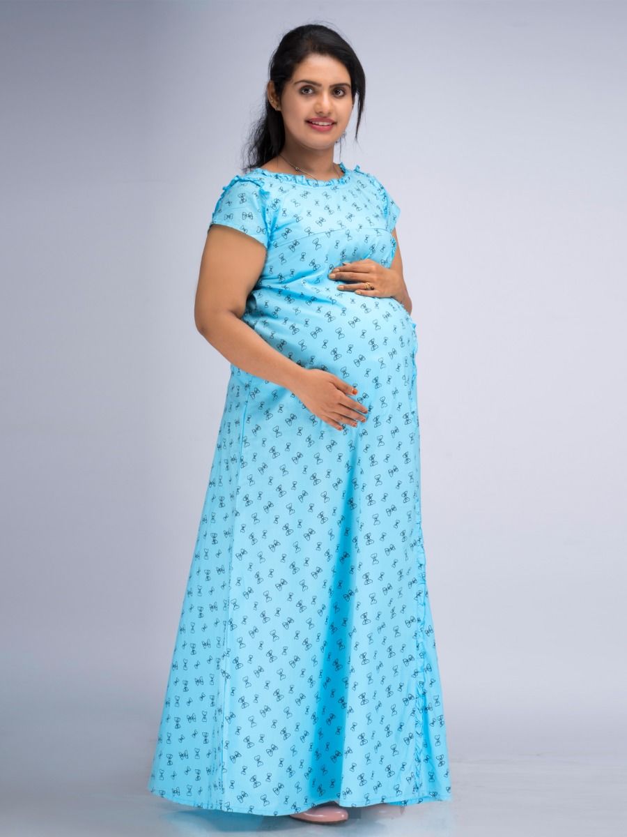 Maternity Nightie Hiya Blue