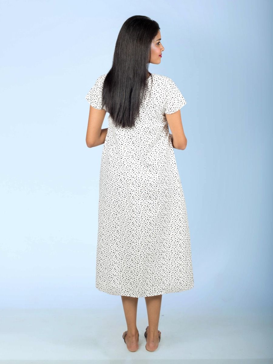 Maternity Nightie with lapel collar (Avani)