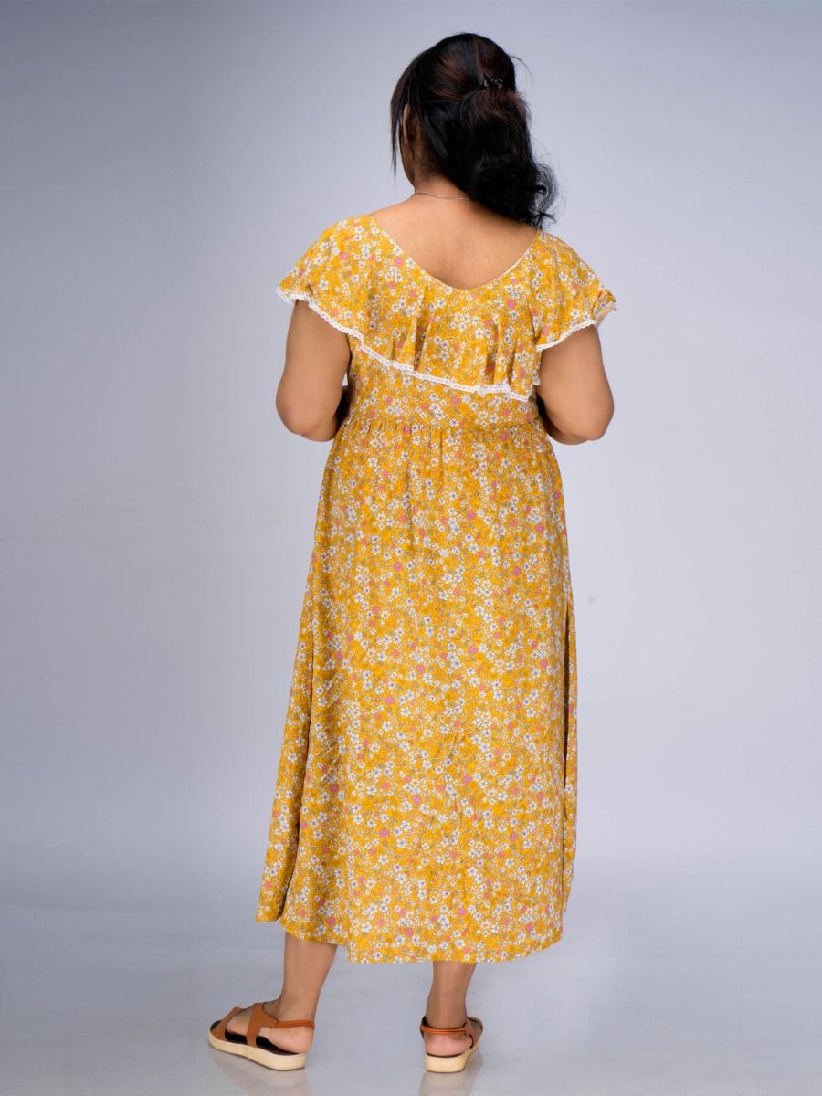 Maternity Nightie Short Brisa Yellow