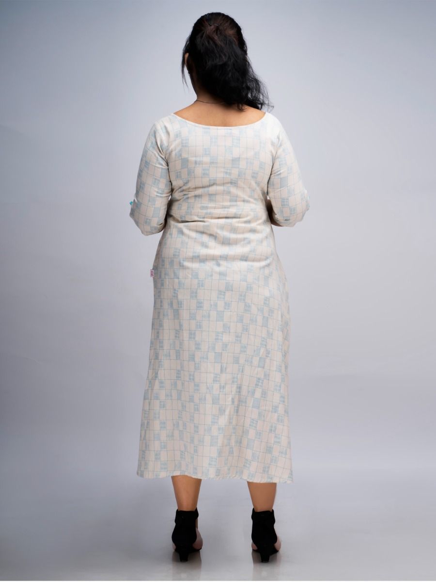 Maternity Midi Dress Geet Blue