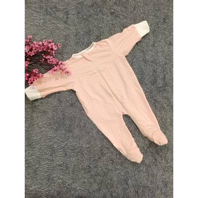 Sleepsuit/Cap- Girl(Peach Dots)