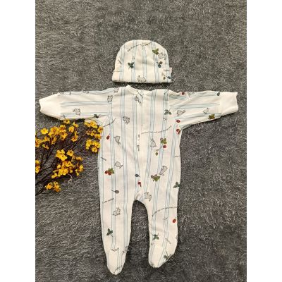 Sleepsuit/Cap- NB(Rabbit)