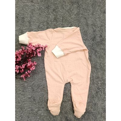 Sleepsuit/Cap- Girl(Peach Dots)