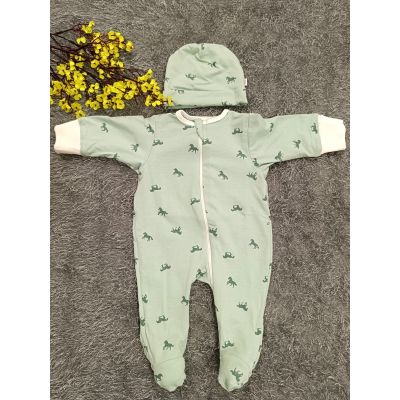 Sleepsuit/Cap- Boy(Horse print)