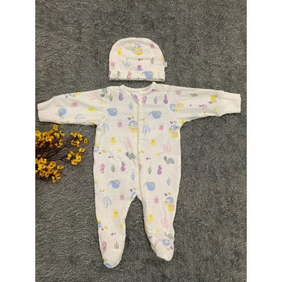 Sleepsuit/Cap- Girl(Aqua life)