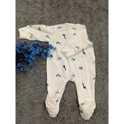 Sleepsuit/Cap- Boy(Blue Giraffe)