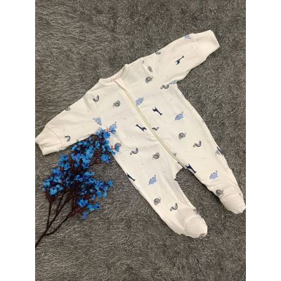 Sleepsuit/Cap- Boy(Blue Giraffe)