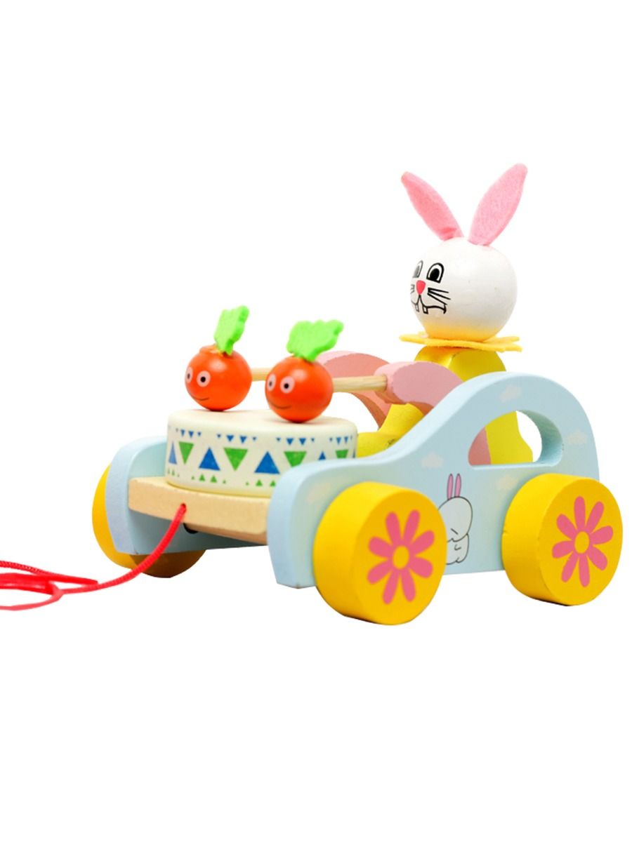 Wooden Toys (WOOD BUNNY PULLING)