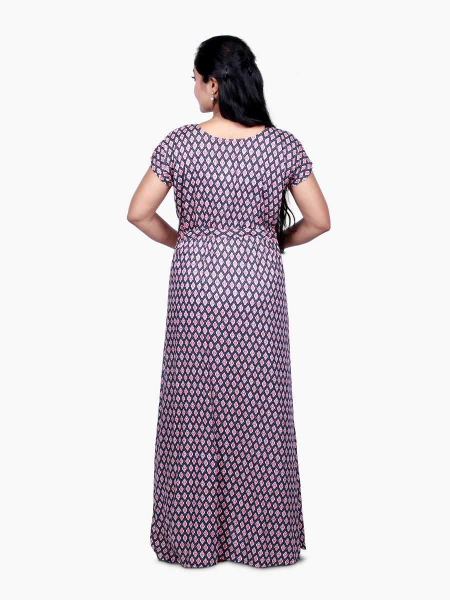 Maternity Nightie with FREE MASK (BERIN RED)