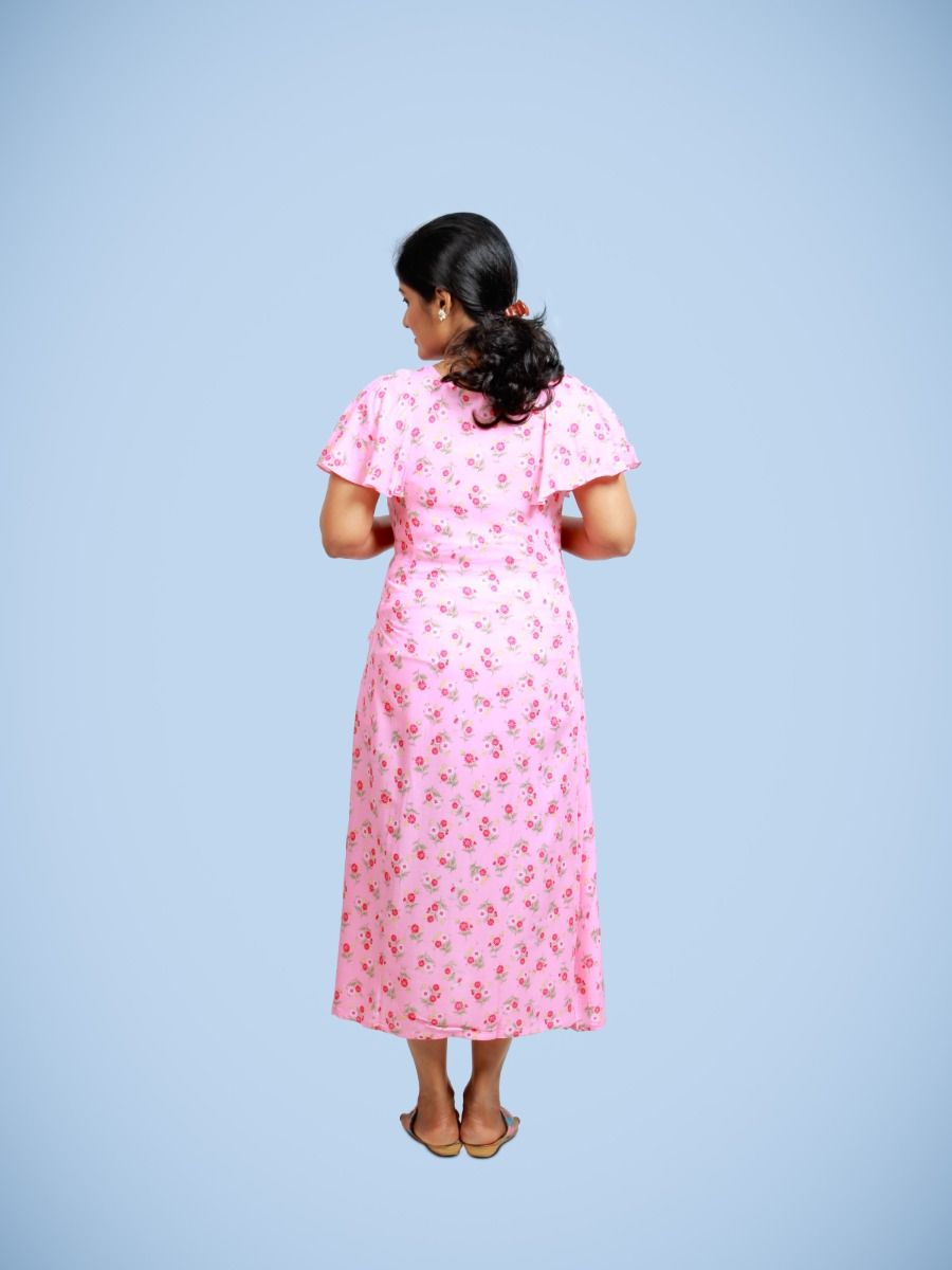 Maternity Nightie Short -Erin pink