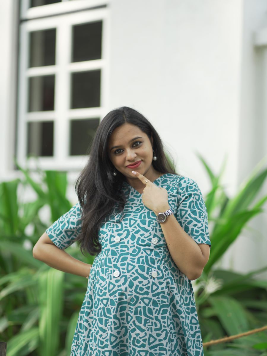 Maternity Kurta - Office Wear Elara Green