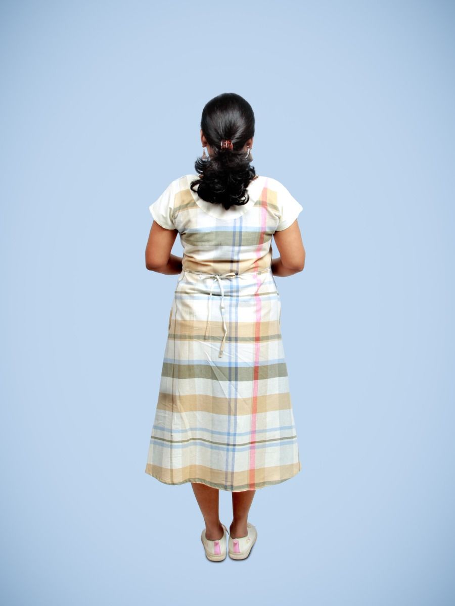 Maternity Midi Dress- Dyla checks