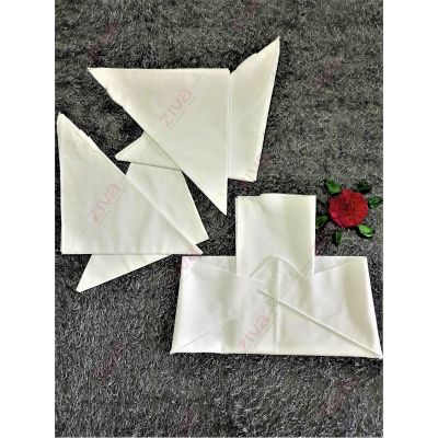 Ziva Reusable Square Cotton Nappy 6pcs Pack