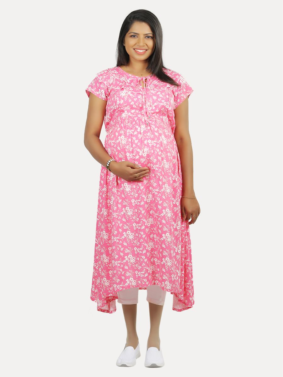 Maternity Top with Free Mask (Reese Pink)