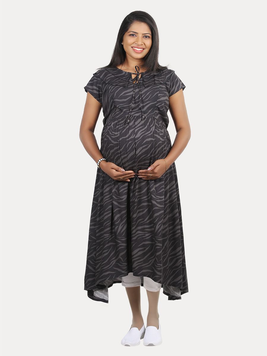 Maternity Top with Free Mask (Reese Grey)