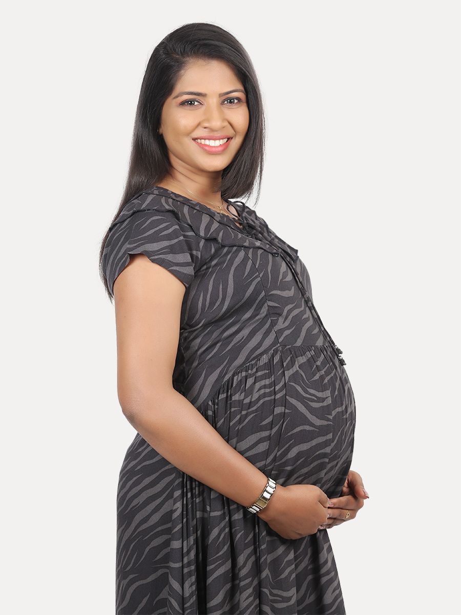 Maternity Top with Free Mask (Reese Grey)