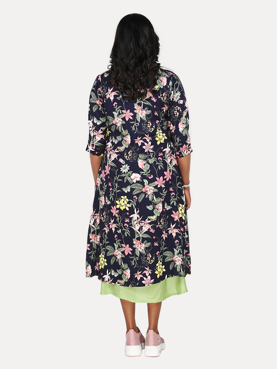 Maternity Midi Dress with Free Mask (Rachi Green)