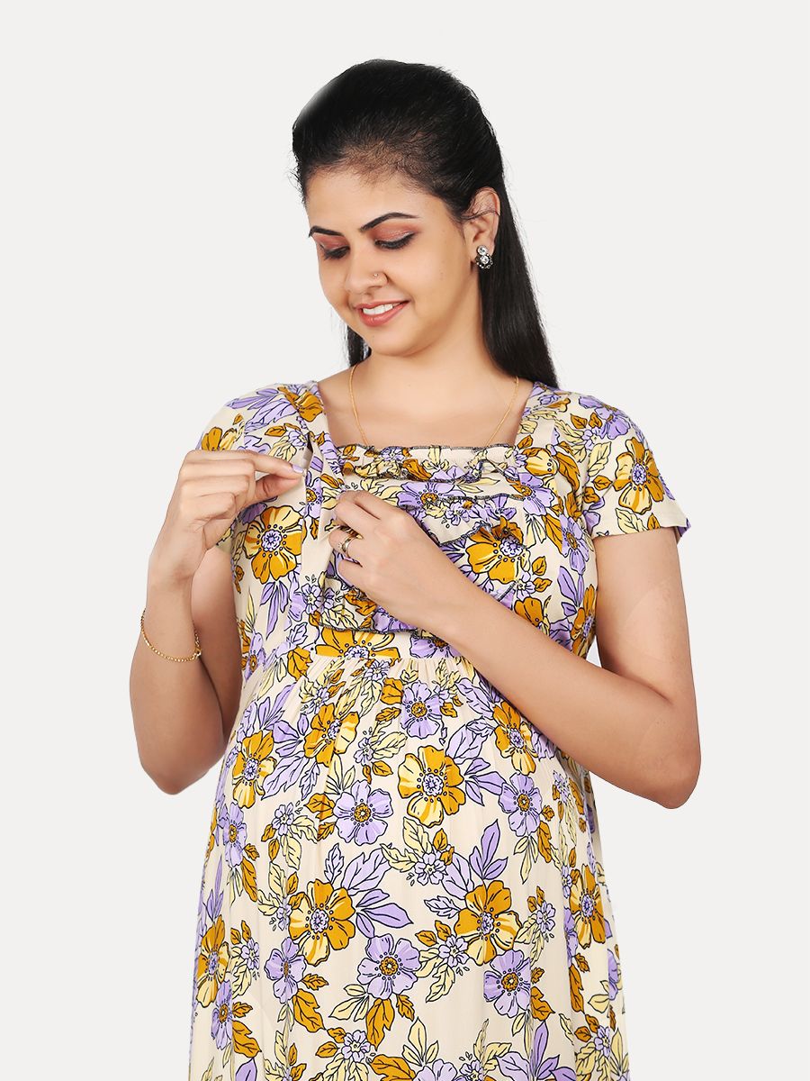 Maternity Nightie with FREE MASK(Tina Cream)