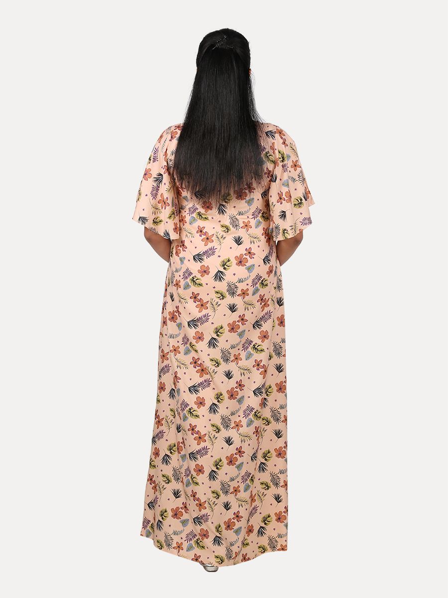 Maternity Nightie with FREE MASK(Tihu Beige)